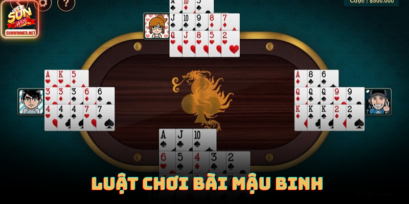 Giao diện sắp xếp 3 chi Mậu Binh với gợi ý trực quan