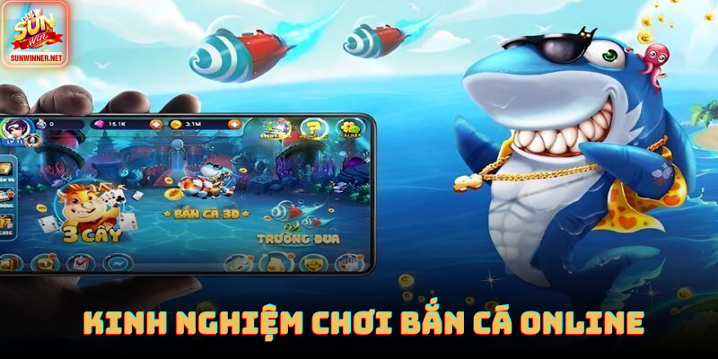 Người chơi canh góc bắn và theo dõi đường đi của cá